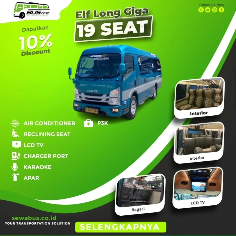 sewa elf long 19 seat