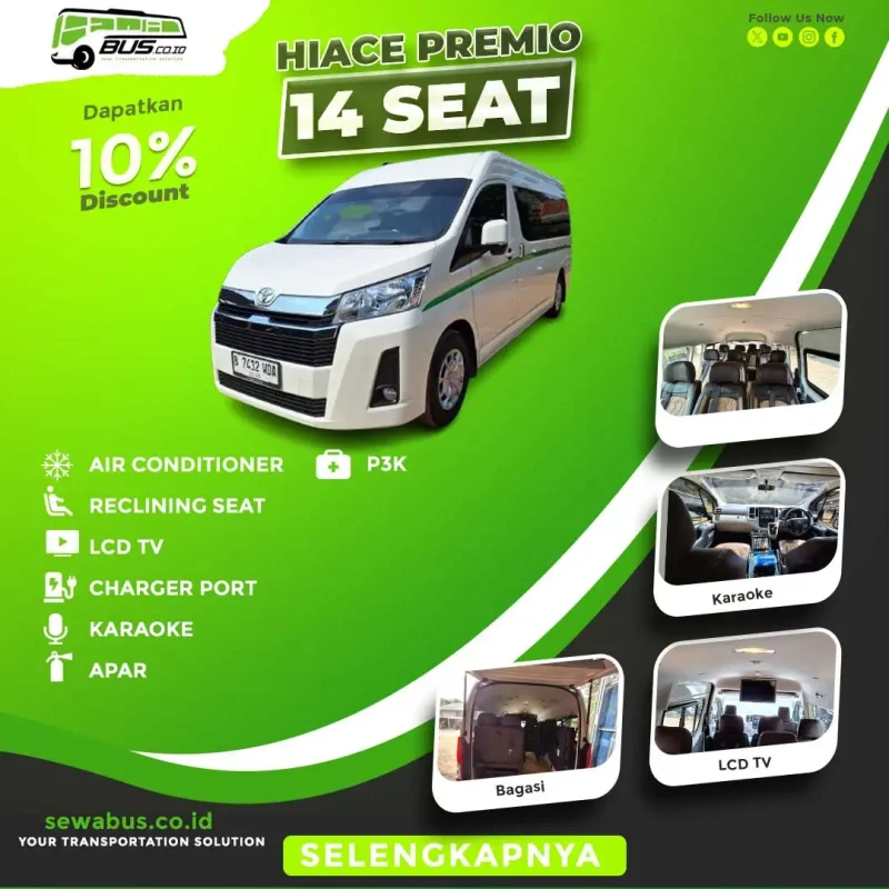 sewa hiace premio